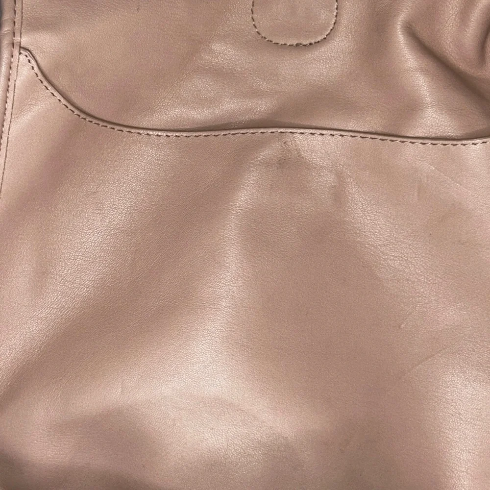 Pre loved vegan leather Ah-dorned messanger bag